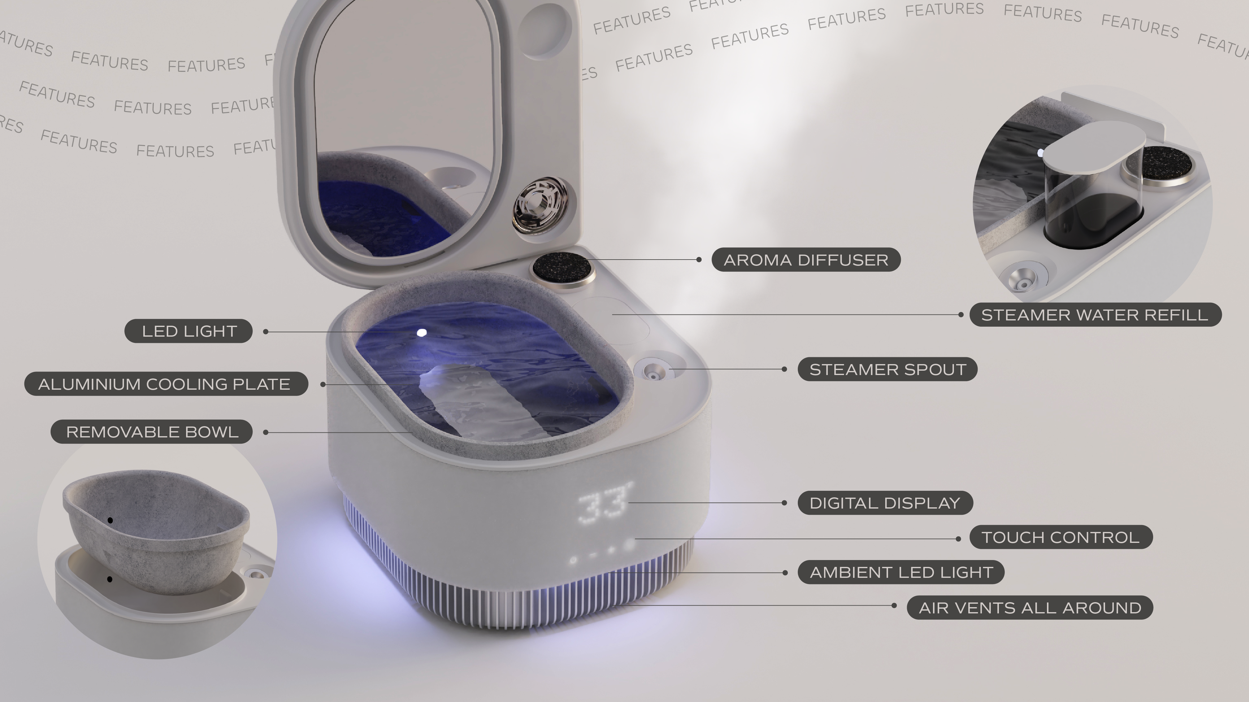 list of features : the frosteam